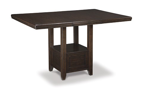 Haddigan Dark Brown Counter Height Dining Table