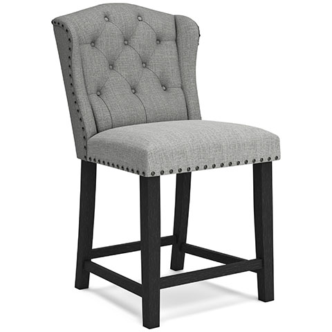 Jeanette Gray Counter Stool