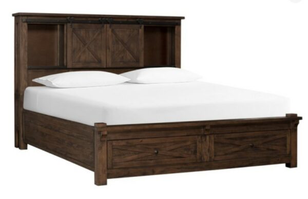 Sun Valley Rustic Timber Storage Bed