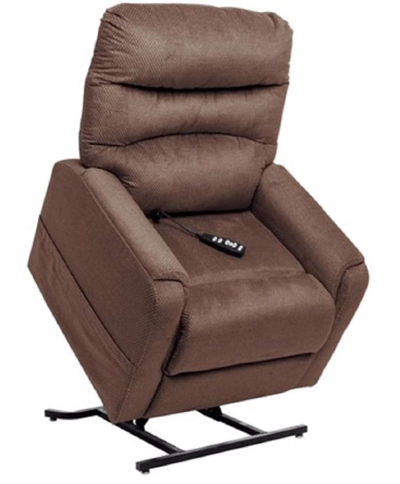 Walnut Power Lift Recliner with Heat and Massage