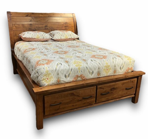 High Country Sleigh Storage Bed
