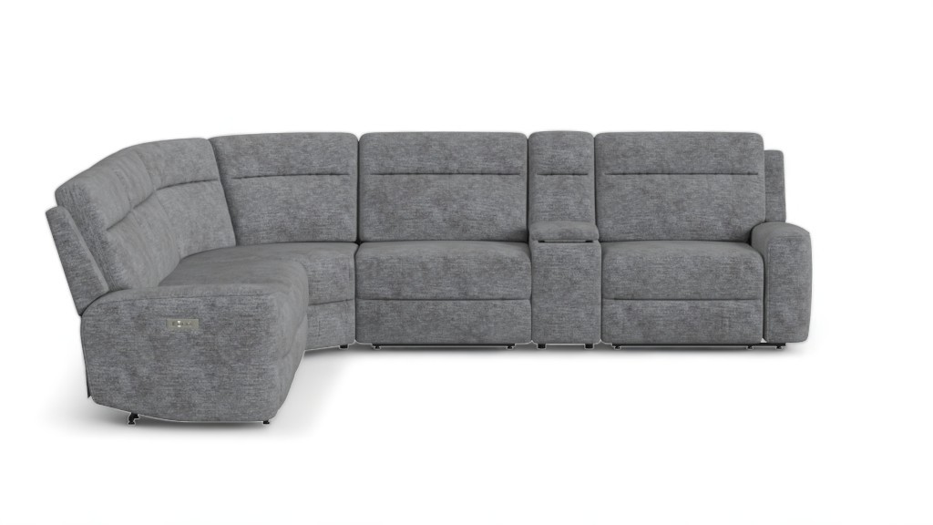 70309HM Lucie Dove 5-Piece Reclining Sectional