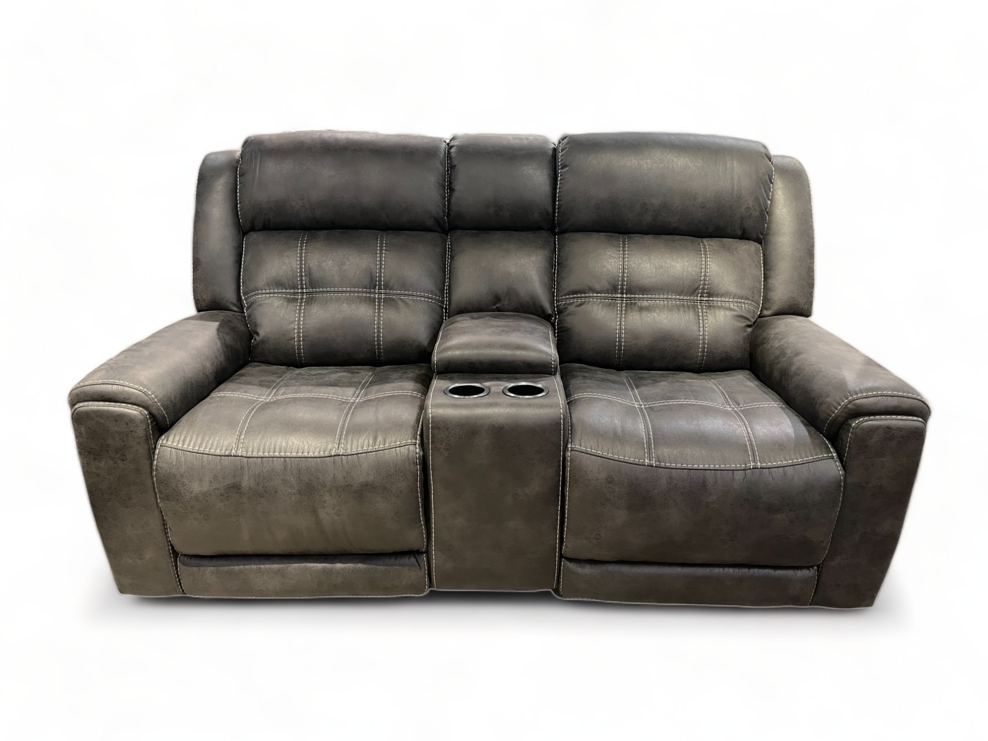 S70115HM Granite Reclining Loveseat with Console