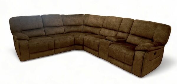 X9702M Dimple Gunmetal 6-Piece Reclining Sectional
