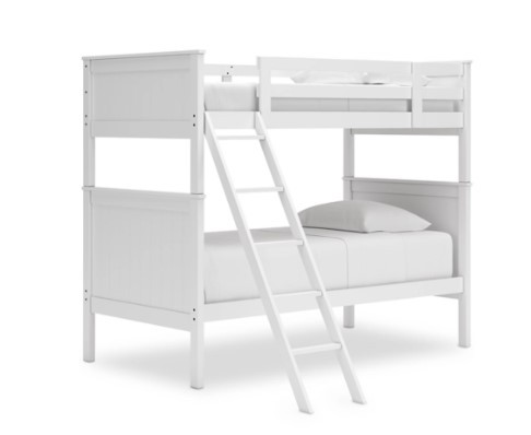 Nextonfort White Twin over Twin Bunkbed