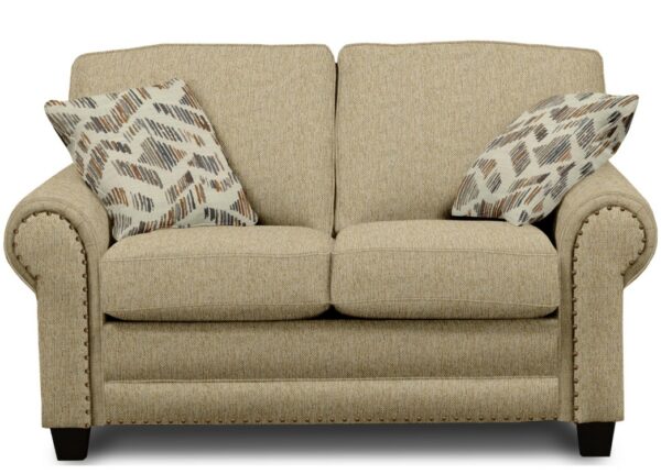 Silas Loveseat with Nailheads